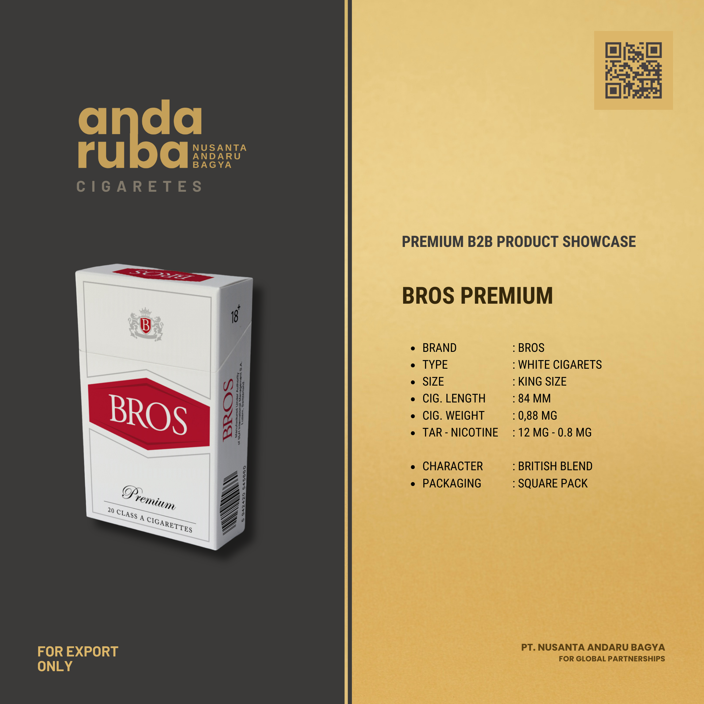 Bros Premium Cigarette - Red Blood Devil Series Red Blood Devil Series - Bros Premium Cigarette by Andaruba